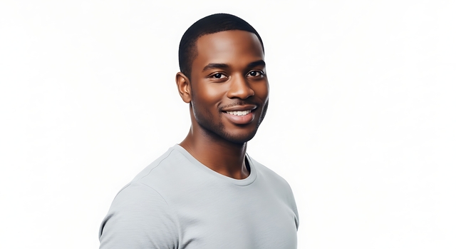 Home small vecteezy handsome african american man smiling portrait on white 71455845 small